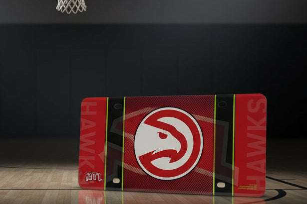 Atlanta Hawks Metal License Plate