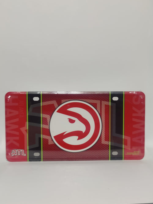 Atlanta Hawks Metal License Plate