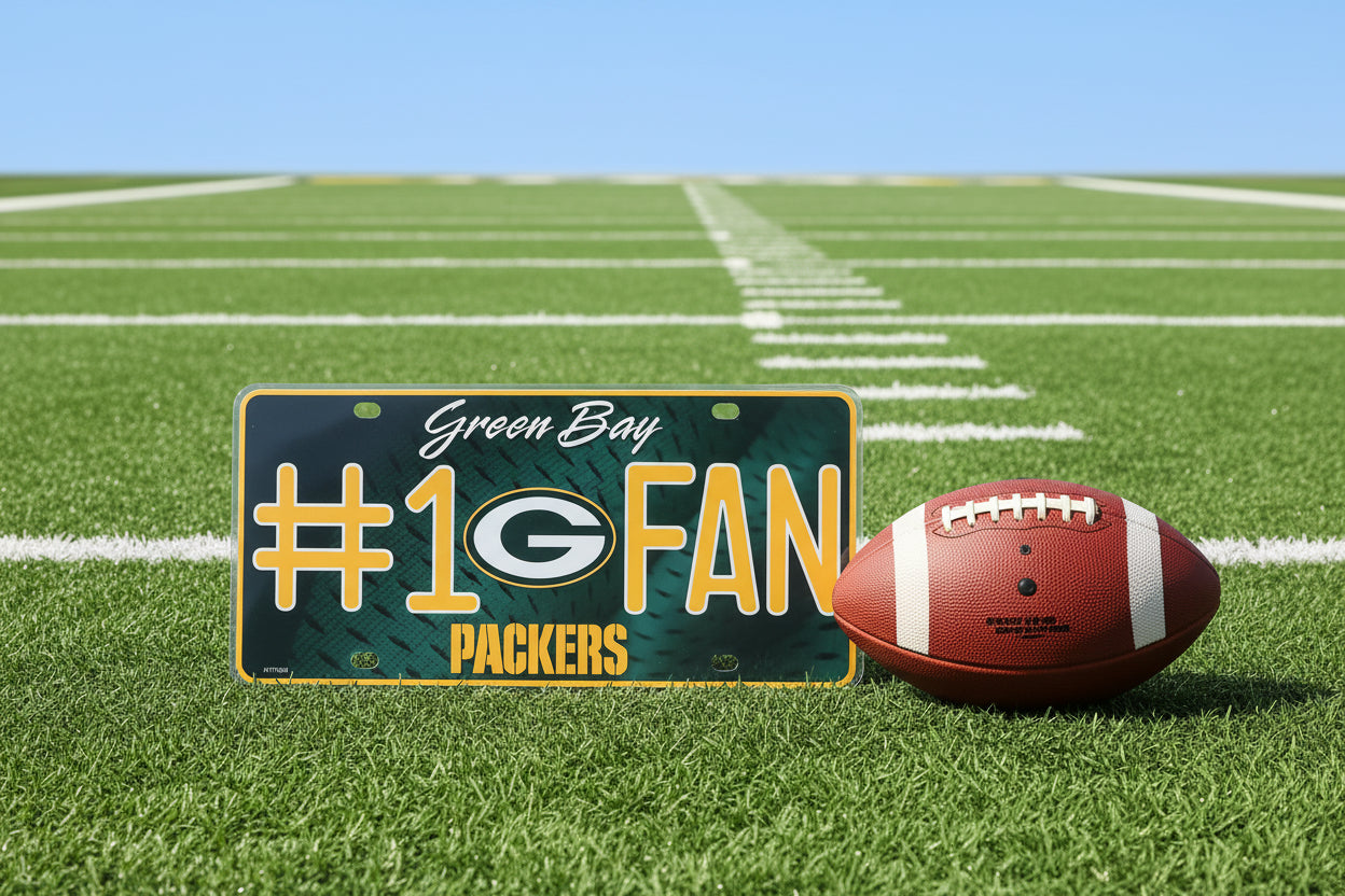 Green Bay Packers Metal License Plate