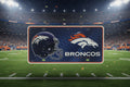 Denver Broncos Metal License