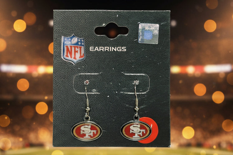 San Francisco 49ers J Hook logo Earrings