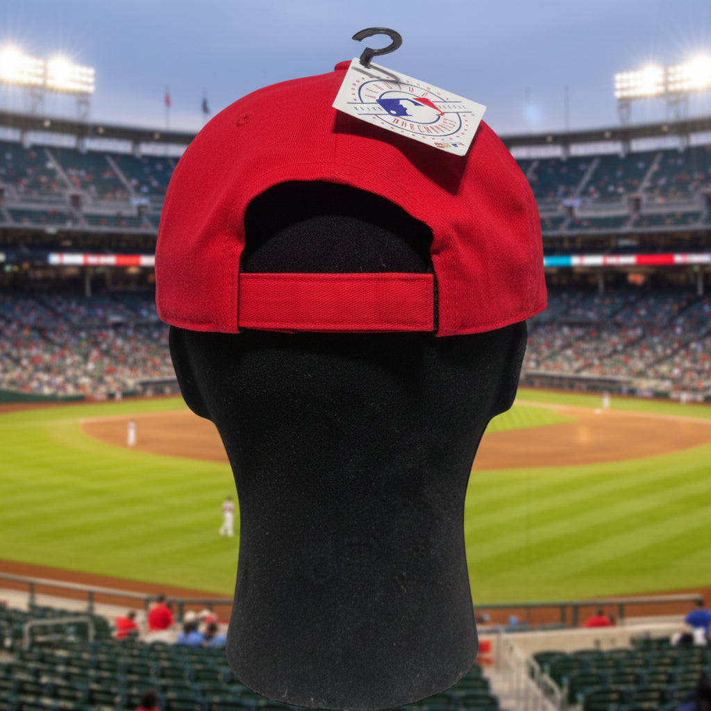 Cleveland Indians Red Mass Basic MVP Adjustable Hat