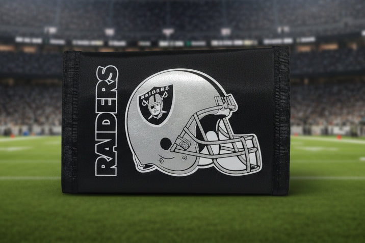 Las Vegas Raiders Nylon Trifold Wallet