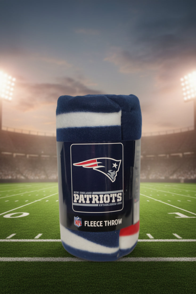 New England Patriots Fleece Throw Blanket